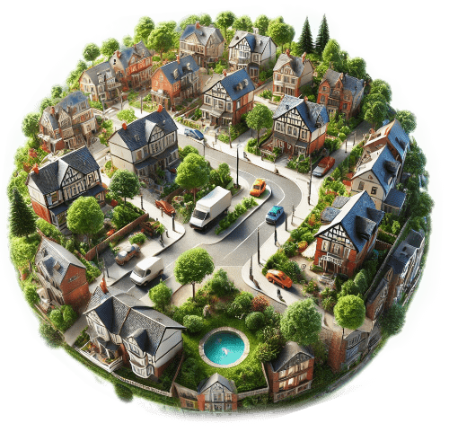 A small world with a neighborhood